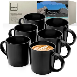sänger Kaffeetasse 0,35 l Schwarz 6 St.