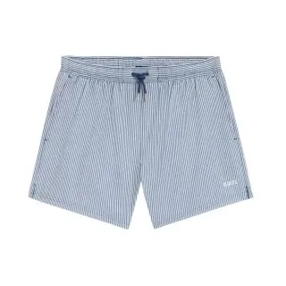 BOSS für Herren. 50540042 Badehose Sirsaka Stoff gesticktes Logo blau (XXL), Strandbekleidung, Polyester