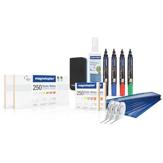 magnetoplan Scrumboard Zubehör-Set "XL" | Whiteboard-Zubehör magnetisch für effiziente, strukturierte Teamarbeit | Ideal für agile Methoden | Schreibtafel Zubehör zur professionellen Planung