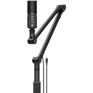 Sennheiser Profile Streaming Set mit USB-C Mikrofon, Boom Arm mit integrierter Kabelführung, 3m-USB-C-Kabel und Mikrofon-Aufbewahrungsbeutel | Schwarz (700100)