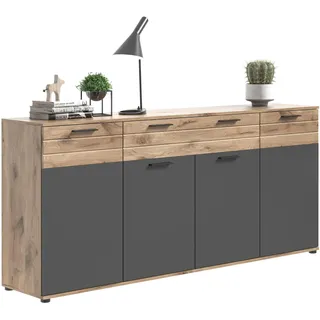xonox.home Mason Sideboard 200 x 91 x 40 cm Grau