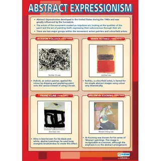 Daydream Education Poster mit abstraktem Ausdruck, laminiertes Glanzpapier, 850 mm x 594 mm (A1), Kunst-Klasse-Poster