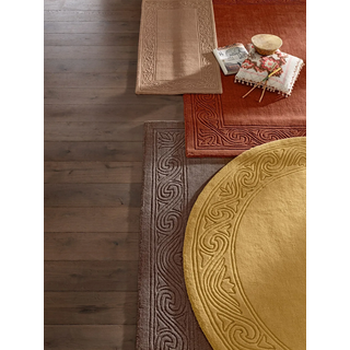 Teppich HEINE HOME Gr. 2, orange (terracotta), B:90cm H:20mm L:160cm, Wolle, Teppiche, Teppich