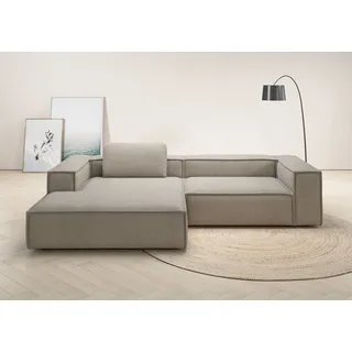 Home Affaire Eckcouch Polyester 3-Sitzer Beige