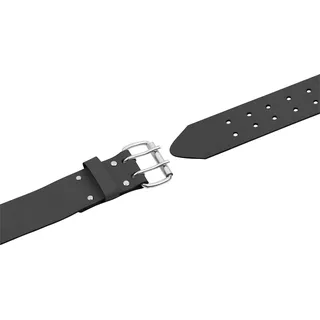 Connex Gürtel 120 x 5 cm - Verstellbar in der Länge - Mit Doppelschnalle - Für Arbeitshose & Blaumann - Aus Leder - Robust & Langlebig / Outdoorgürtel / Hüftgurt mit Koppel / COX951030
