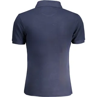 Kurzarm Poloshirt Regular Fit 2 Knopfe Stickerei Logo : Größe - S Größe: S - Blau