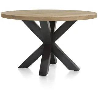 Henders & Hazel Metalox Esstisch rund Eiche furniert/Metallgestell schwarz