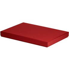 Rössler Papier 13521453360 - Boxline Kartonage rechteckig, passend für DIN A4, Rot, 1 Stück
