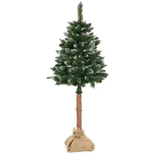 moritz Weihnachtsbaum 180 cm mit Schnee Schnellaufbau Stecksystem Tannenbaum kaukasische Tanne Unecht naturgetreu mit Ständer