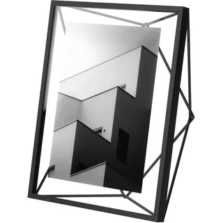 Umbra Prisma 13x18 cm Bilderrahmen - Wand- und Tisch Fotorahmen für Bilder, Kunstdrucke, Illustrationen und Mehr, Metall, Schwarz