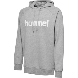 hummel Herren Hmlgo Cotton Logo Hoodie Kapuzenpullover, Grey Melange, L