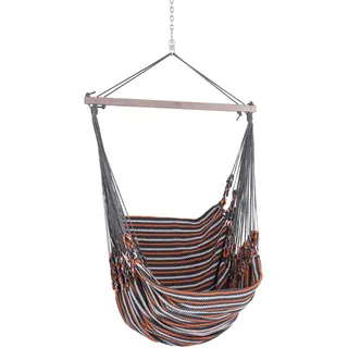 Chico Hängesessel Baumwolle grau-orange Hängestuhl