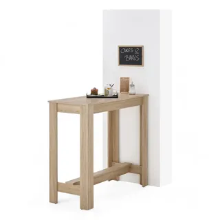Stolkom MODESTO Bartisch in Eiche Sonoma Optik - Moderner Hochtisch für Küche & Esszimmer - 115 x 103 x 50 cm (B/H/T)