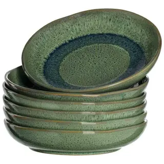 LEONARDO Suppenteller Matera 20,7 cm grün 6er Set
