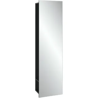 Villeroy & Boch Subway 3.0 Spiegelregal, Regal rechts, 450x1700x300mm, C59700VR, Farbe: Korpus: Graphite, Front: Spiegelglas