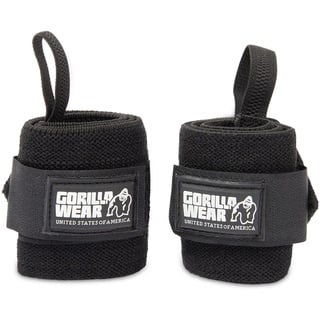 Gorilla Wear Wrist Wraps Basic - schwarz - Bodybuilding und Fitness Accessoire, Einheitsgröße