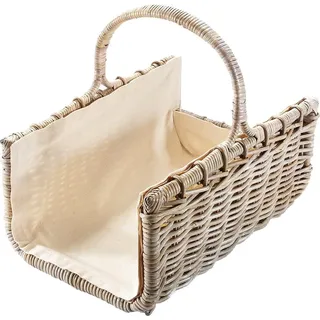 Aufbewahrungskorb LOCKER, beige (natur), B:71cm H:50cm T:39cm, Rattan, Aufbewahrungsboxen, Aufbewahrungskorb