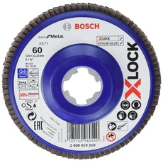 Bild von Professional X-LOCK X571 Best for Metal Fächerschleifscheibe gerade 125mm K80, 1er-Pack (2608619211)