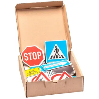 WISSNER® aktiv lernen - 64 magnetische Verkehrszeichen - MAG-Pap°