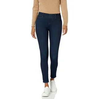 Amazon Essentials Damen Strick-Jeggings zum Überziehen (in Übergröße erhältlich), dunkle Waschung, groß lang