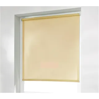 K-HOME Klemmfix-Minirollo 40150 (B:H) Beige Verdunklung, Stoff, 40 x 150 cm