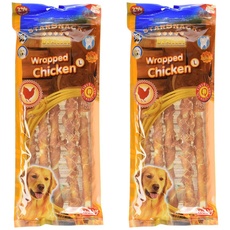 Nobby STARSNACK Barbecue Wrapped Chicken L, 144 g (Packung mit 2)