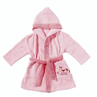 Egeria Babybademantel »Pony«, 1 Stk. mit Kapuze und kleiner Stickerei, Organic Cotton, rosa