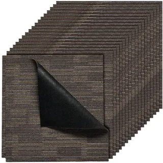 Vevor Teppichfliesen Teppichboden 609,6 x 609,6 cm Grau/Braun