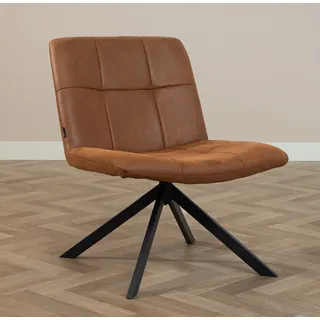 Bronx71 Ledersessel Eevi cognac drehbar - Braun
