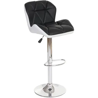 Mendler Barhocker HWC-A92 höhenverstellbar drehbar Kunstleder Schwarz