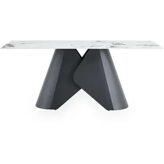 Idimex Lazio 180 x 75 x 90 cm Marmor weiß