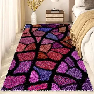 Knüpfteppich Zum Selber Knüpfen-Sets,Groß Latch Hook Rug, Vorgedrucktes Muster Leinwand Teppich Stickerei Handwerk Für Erwachsene Handarbeiten diy Teppich Handarbeit Selbst Knüpfen Set 55 x 75 cm