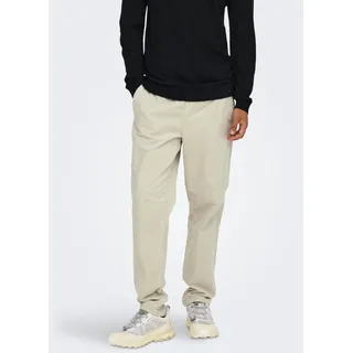 Only & Sons ONSLINUS TAP Corduroy Tapered Hosen Silber L