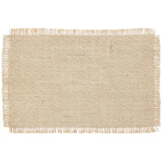 Tischset Jute 45/30 cm , Beige , Naturmaterialen , 45x30 cm , Heimtextilien, Wohntextilien, Tischwäsche, Tischsets