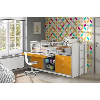 Vipack Hochbett Bonny 90 x 200 cm MDF orange