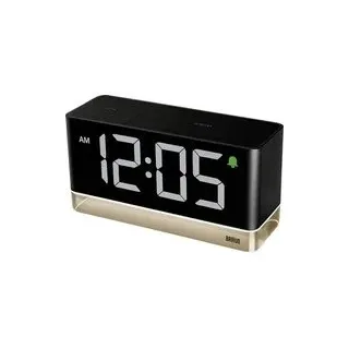 Braun 67128 Wecker Schwarz Großes Display