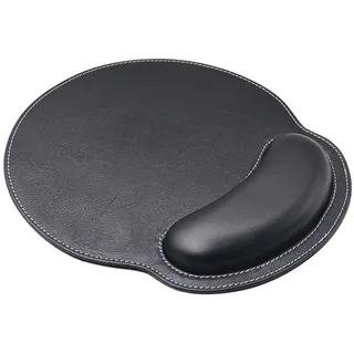 eyscar Ergonomisches Mauspad mit Handgelenkauflage,Mauspad mit Handauflage,Gaming Mauspad,Anti- Sehnenscheidenprobleme für Computer und Laptop (Black)