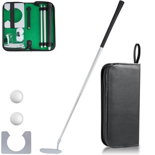 Y-Nut Mini Golf Set für Indoor Putting Green - Putterball Spiel mit Potty Putter Golf Putter, Golf Hole Cutter und Putting Cup Perfektes Büro Golf Kit und lustige Golfspiele für Erwachsene Indoor