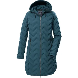 KILLTEC Damen Steppparka/Funktionsparka mit Kapuze KOW 14 WMN QLTD PRK, hellpetrol, 46,