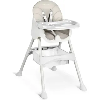 Ricokids 700000 – Kinderhochstuhl Milo mit Tisch, grau - Grau