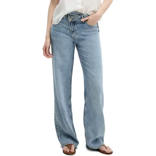 Kurzarmbluse MARC O'POLO, Damen, Gr. 40, weiß, Web, Obermaterial: 100% Leinen, regular fit normal, Blusen Kurzarmbluse, Leinenbluse regular mit breiter Kellerfalten im Rücken