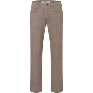 Stoffhose MAC "Arne", Herren, Gr. 34, Länge 34, beige (ginger braun), Web, Obermaterial: 97% Baumwolle, 3% Elasthan, unifarben, regular fit knöchellang, Hosen Stoffhose, im Five-Pocket Style