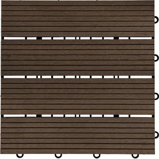 WPC Bavaro dunkelbraun 30 x 30 x 2,2 cm 6 St.
