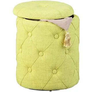 Interlink Hocker mit Stauraum 34 x 40 x 34 cm Gelb