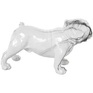 Deko-Figur Alexandra House Living Kunststoff Hund 25 x 21 x 43 cm Marmor