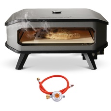 Cozze® 17" Gas-Pizzaofen mit Thermometer, Pizzastein, Regler und Schlauch 8,0 kW 50 mbar
