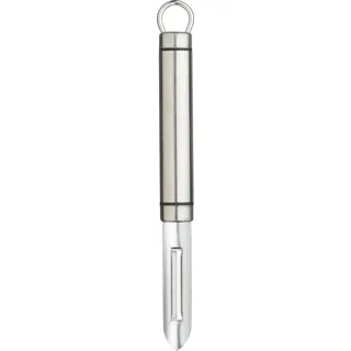 KitchenCraft Professional Kartoffelschäler, Edelstahl, Gemüseschäler, Aufhängeloch, 20,5 cm