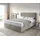 Boxspringbett Dream-Well 160x200 cm Mikrofaser Beige mit Matratze und Topper