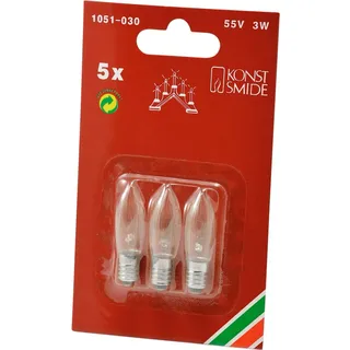 Konstsmide 3 Stück Topkerze E10 55V 3W 1051-030