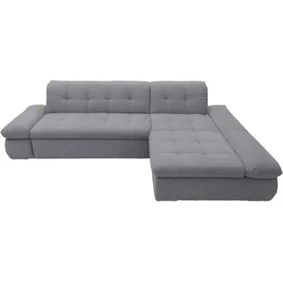Mid.you Ecksofa , Dunkelgrau , Metall , Uni , L-Form , 300x172 cm , Made in EU, FSC Mix , Rücken echt , Wohnzimmer, Sofas & Couches, Wohnlandschaften, Ecksofas